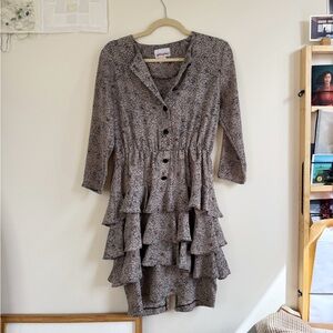 VTG 80s Tiered Skirt Dress